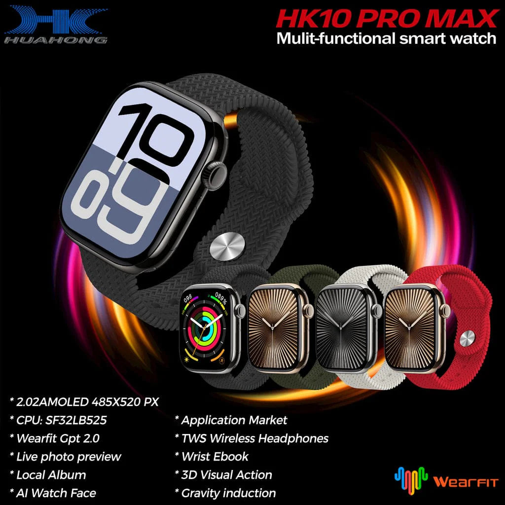 🕒 Montre Connectée HK10 Pro Max – Élégante, Intelligente et Ultra-Performante